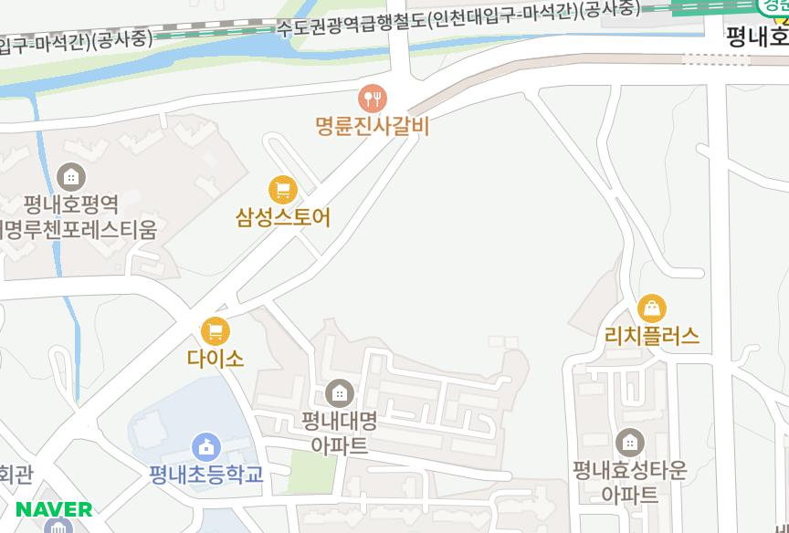 경기도 남양주시 평내동 진주 위치·실거래 시세 지도