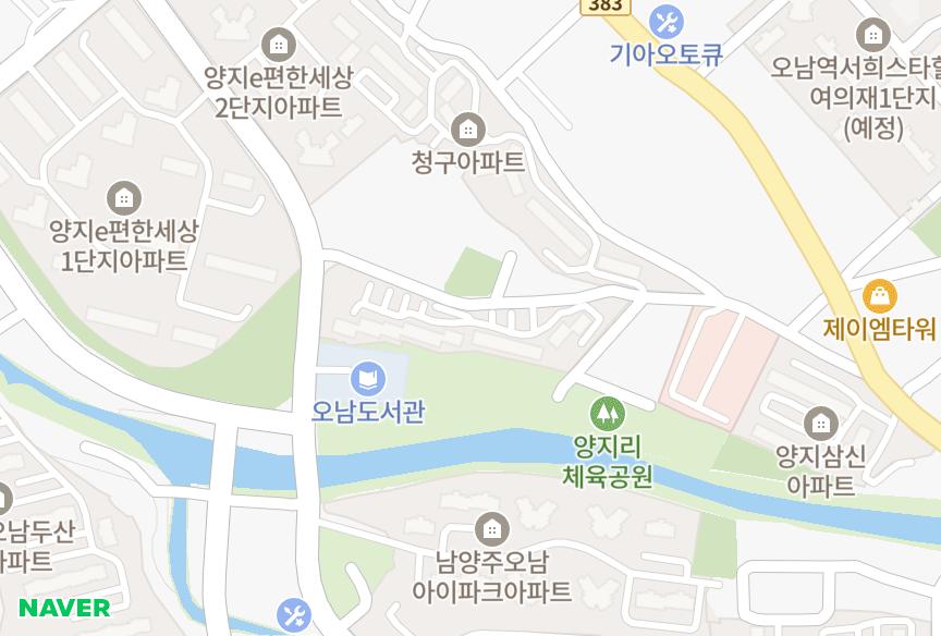 경기도 남양주시 오남읍 양지리 양지현대 위치·실거래 시세 지도