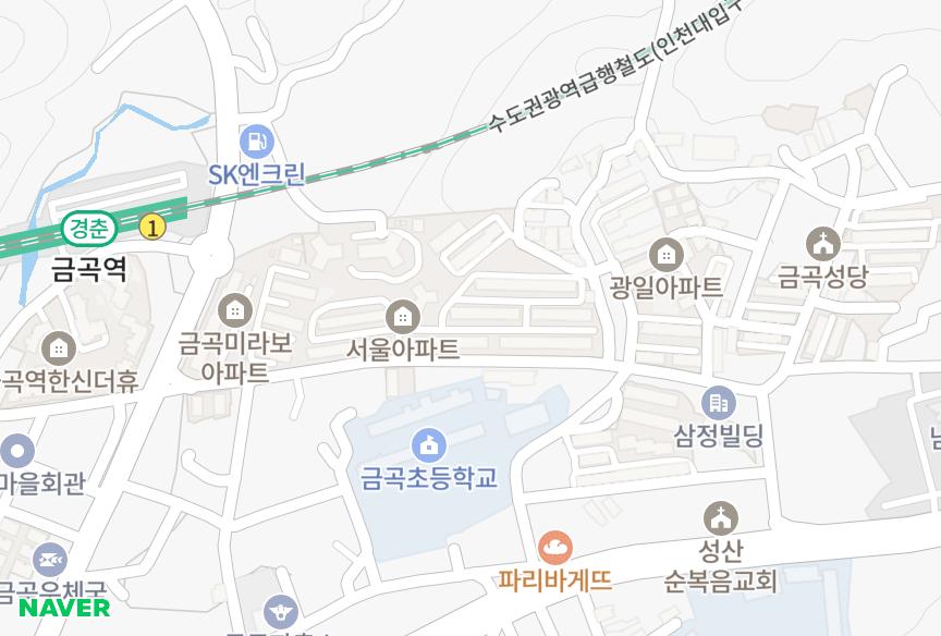 경기도 남양주시 금곡동 서울 위치·실거래 시세 지도