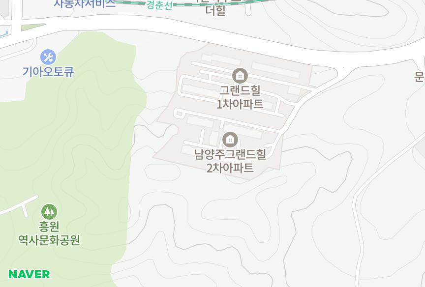경기도 남양주시 화도읍 마석우리 마석그랜드힐2차 위치·실거래 시세 지도