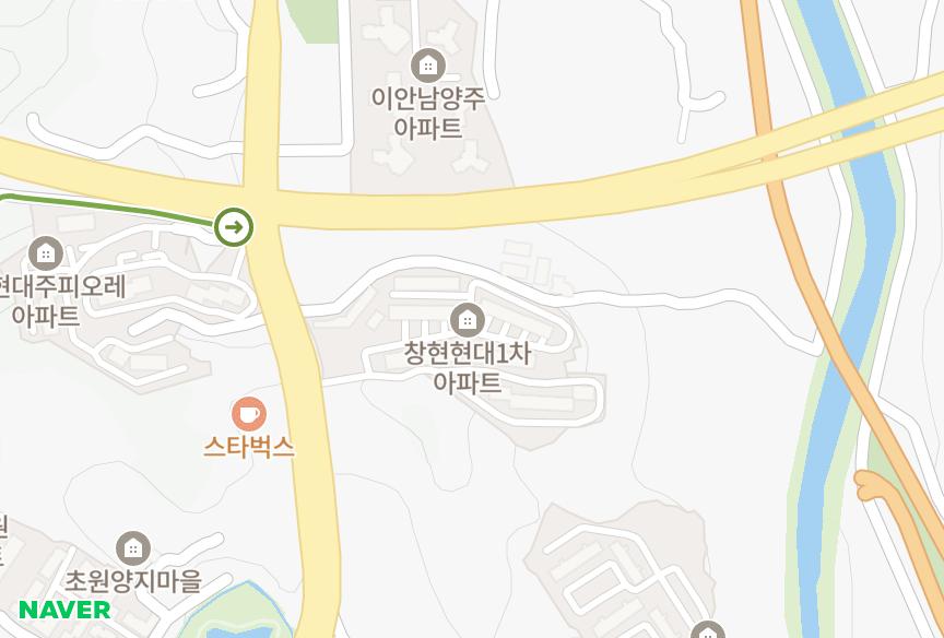 경기도 남양주시 화도읍 창현리 현대1차 위치·실거래 시세 지도