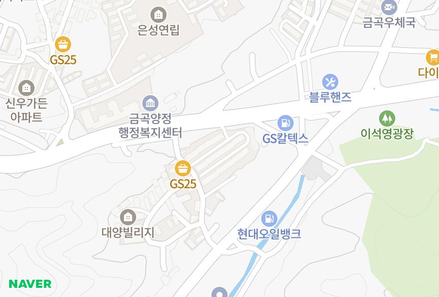 경기도 남양주시 금곡동 인정프린스 위치·실거래 시세 지도