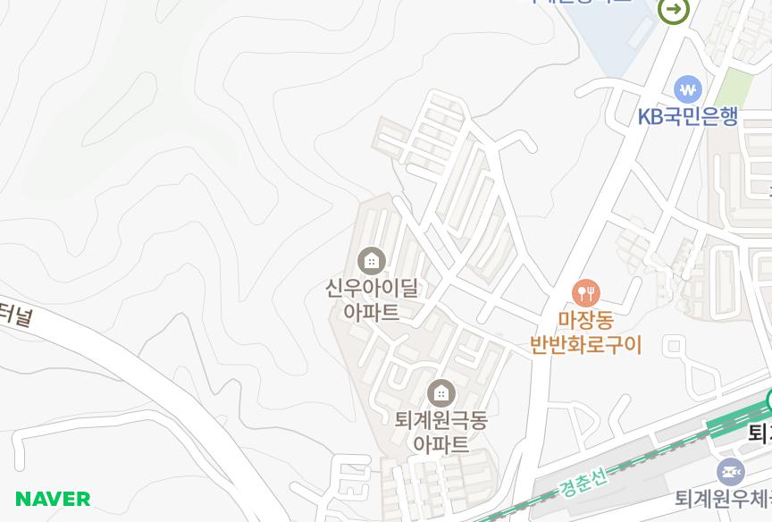 경기도 남양주시 퇴계원읍 퇴계원리 신우가든 위치·실거래 시세 지도
