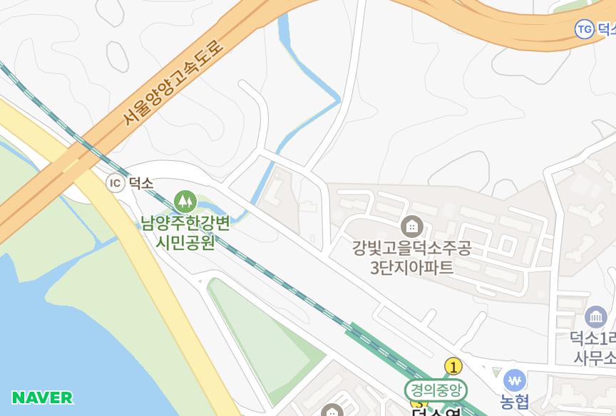 경기도 남양주시 와부읍 덕소리 신암밀리안 위치·실거래 시세 지도