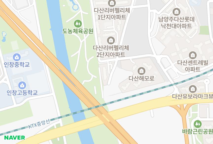 경기도 남양주시 다산동 다산리버펠리체3단지 위치·실거래 시세 지도