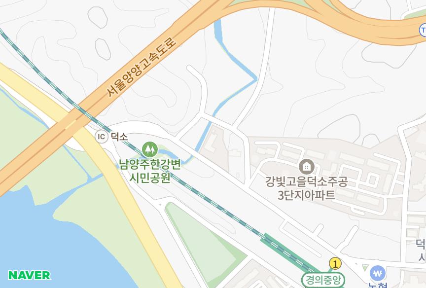 경기도 남양주시 와부읍 덕소리 우송2차 위치·실거래 시세 지도