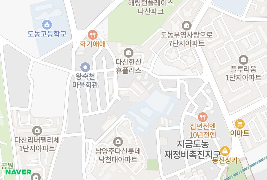 경기도 남양주시 다산동 제일 위치·실거래 시세 지도