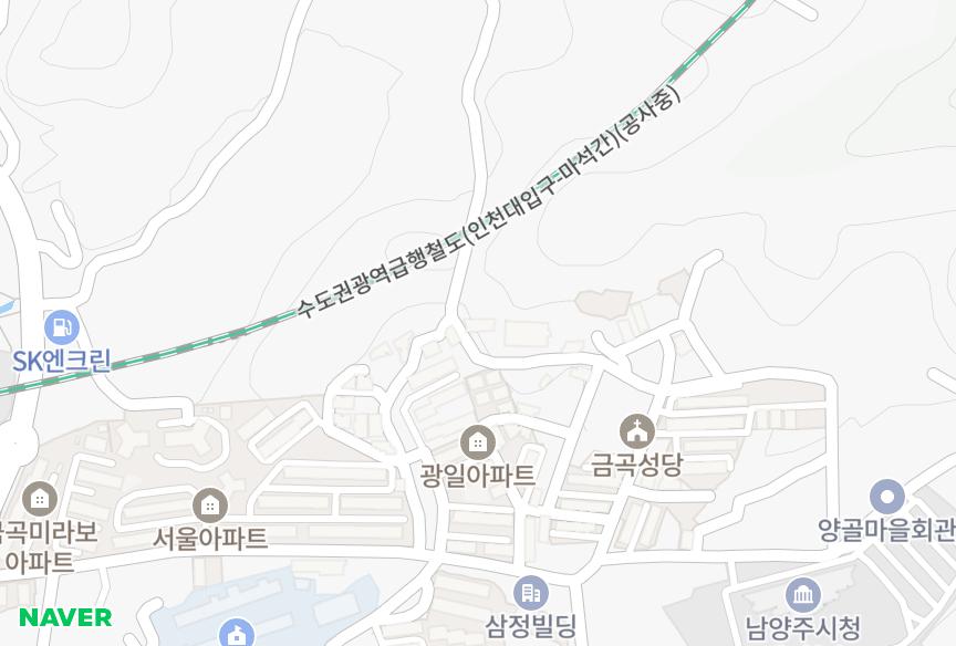 경기도 남양주시 금곡동 금성하이빌 위치·실거래 시세 지도