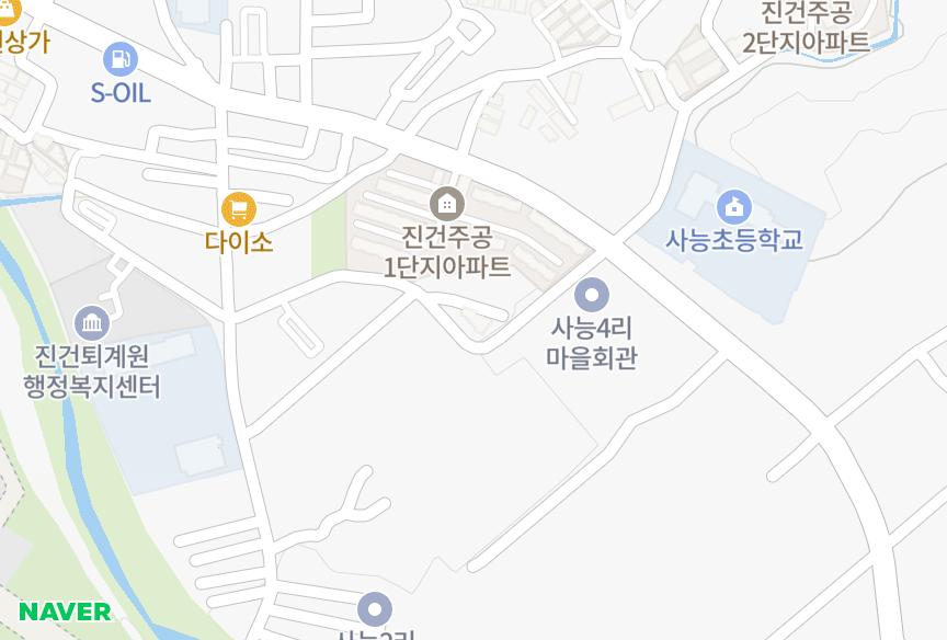 경기도 남양주시 진건읍 사능리 미창 위치·실거래 시세 지도
