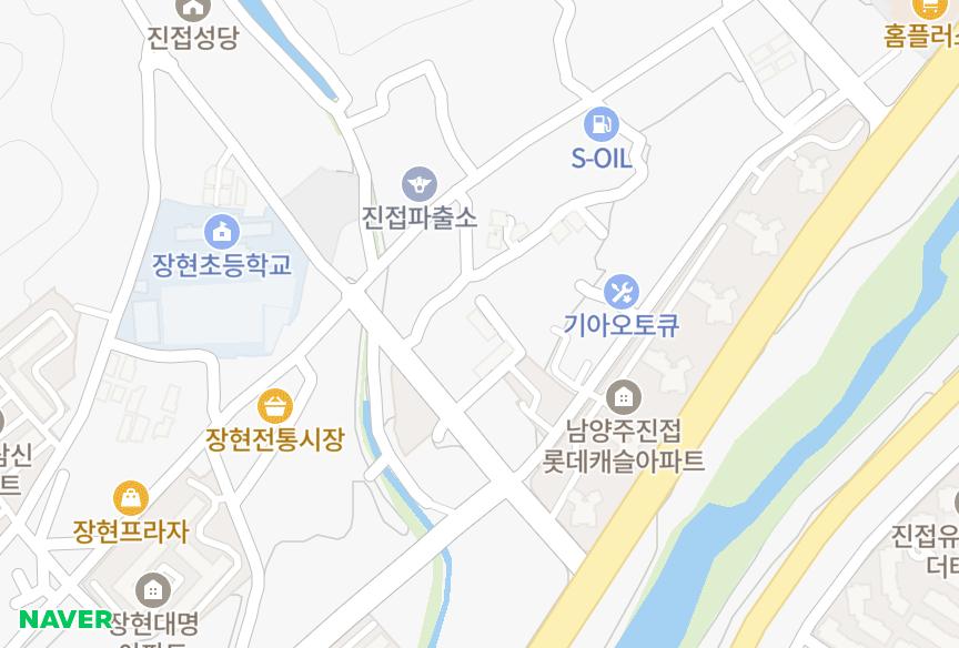 경기도 남양주시 진접읍 장현리 신진 위치·실거래 시세 지도