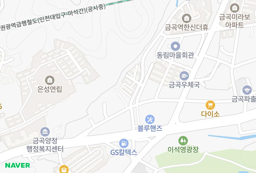 경기도 남양주시 금곡동 실로암 위치·실거래 시세 지도