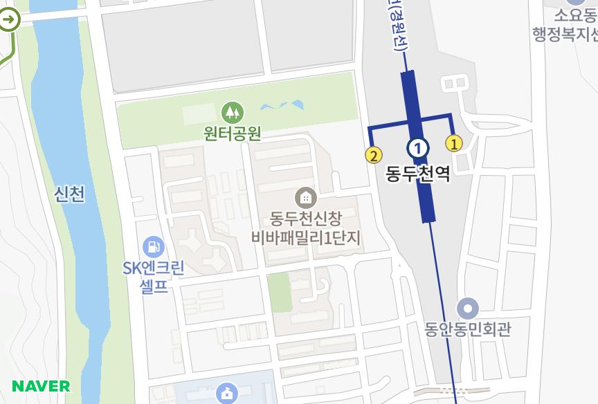 경기도 동두천시 동두천동 동두천신창비바패밀리1단지 위치·실거래 시세 지도
