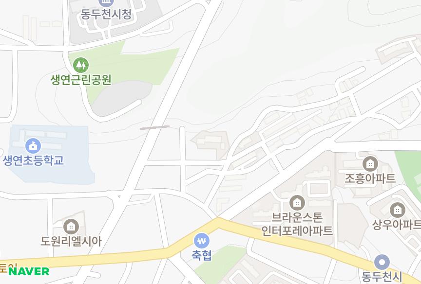 경기도 동두천시 생연동 근남 위치·실거래 시세 지도