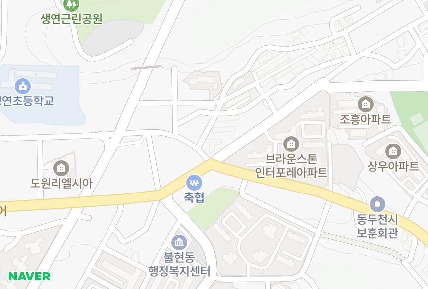 경기도 동두천시 생연동 대진 위치·실거래 시세 지도
