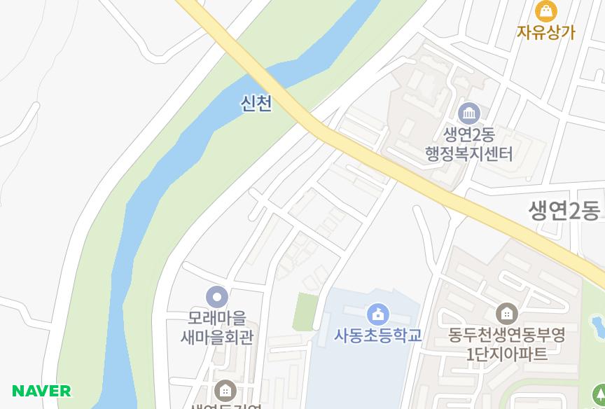 경기도 동두천시 생연동 생연혜성1차 위치·실거래 시세 지도