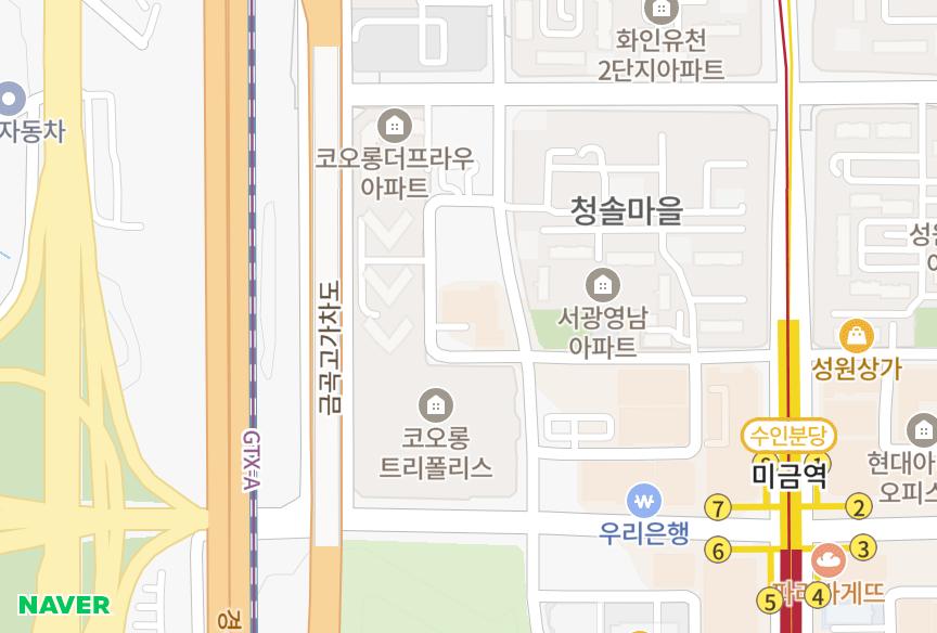 경기도 성남시 분당구 금곡동 청솔마을삼라마이다스빌 위치·실거래 시세 지도
