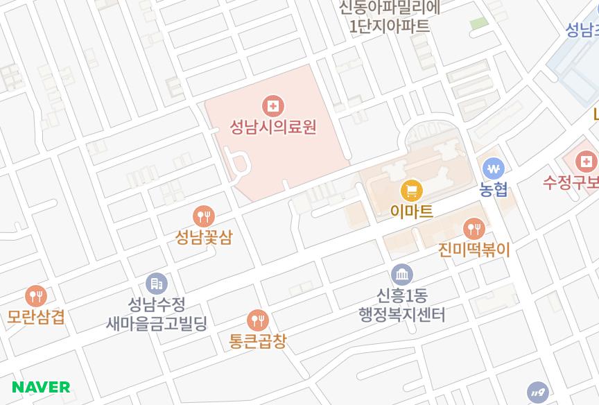 경기도 성남시 수정구 태평동 주민태평동락커뮤니티 위치·실거래 시세 지도