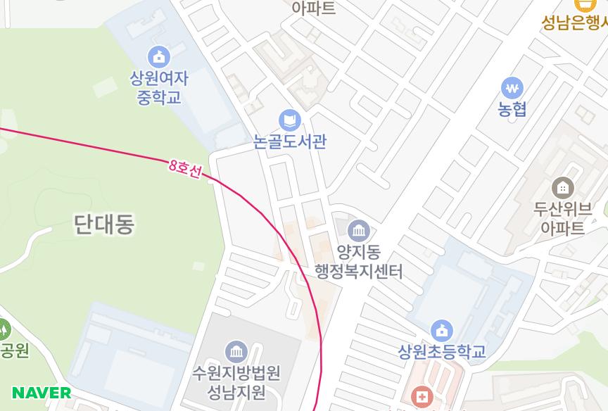 경기도 성남시 수정구 단대동 미래아트 위치·실거래 시세 지도