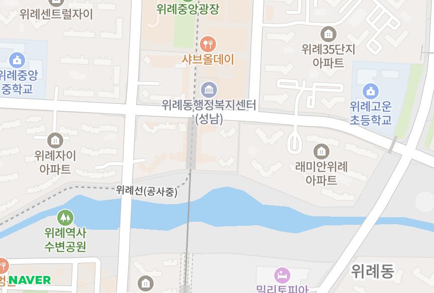 경기도 성남시 수정구 창곡동 위례아트리버푸르지오2단지 위치·실거래 시세 지도