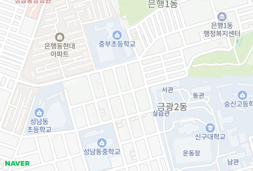 경기도 성남시 중원구 금광동 용평금광 위치·실거래 시세 지도