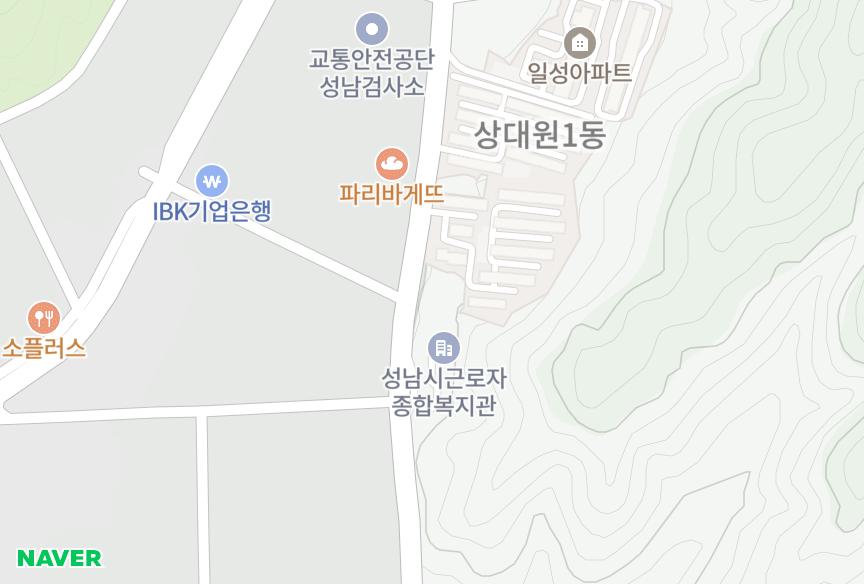 경기도 성남시 중원구 상대원동 현대빌라트 위치·실거래 시세 지도