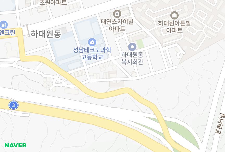 경기도 성남시 중원구 하대원동 가나1차 위치·실거래 시세 지도