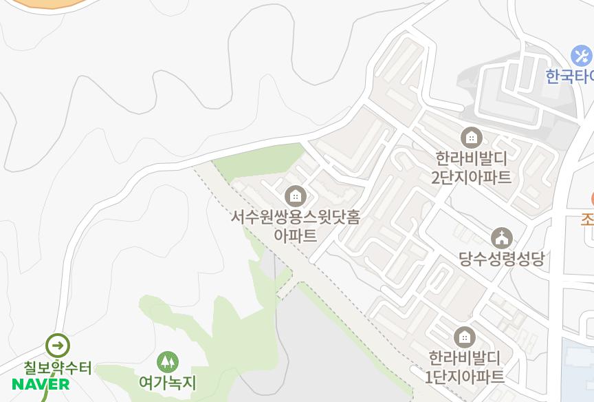 경기도 수원시 권선구 당수동 서수원쌍용스윗닷홈1차 위치·실거래 시세 지도