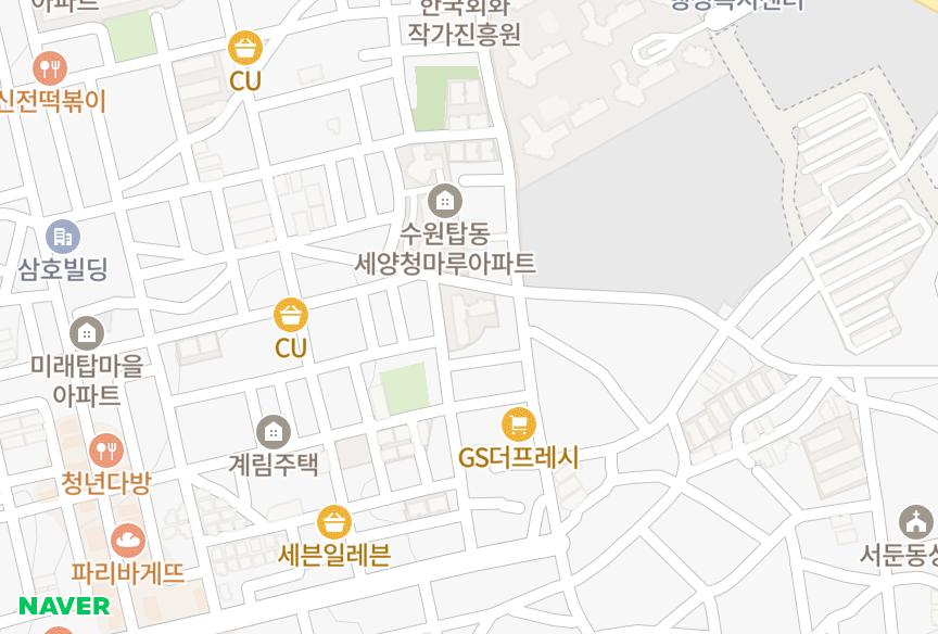 경기도 수원시 권선구 탑동 해오름 위치·실거래 시세 지도