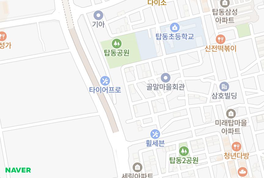 경기도 수원시 권선구 탑동 탑우리3차 위치·실거래 시세 지도