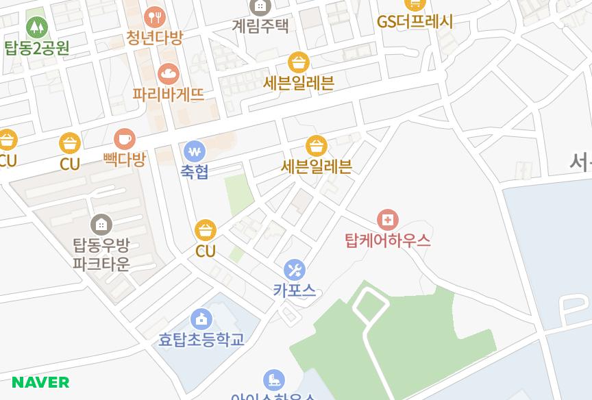 경기도 수원시 권선구 탑동 동화펠리스 위치·실거래 시세 지도