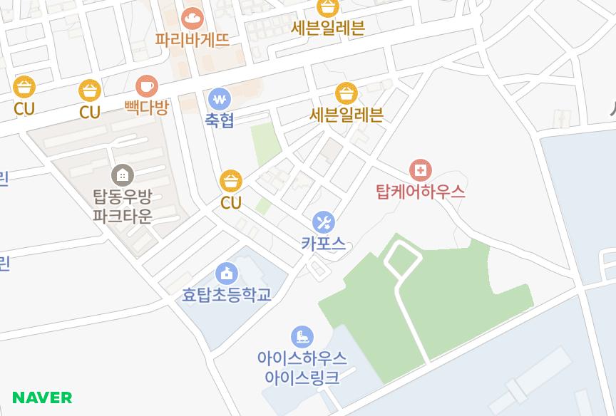 경기도 수원시 권선구 탑동 탑팰리스 위치·실거래 시세 지도