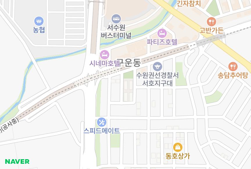 경기도 수원시 권선구 구운동 가림29차103동 위치·실거래 시세 지도