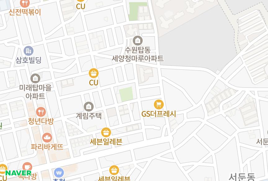 경기도 수원시 권선구 탑동 탑캐슬 위치·실거래 시세 지도