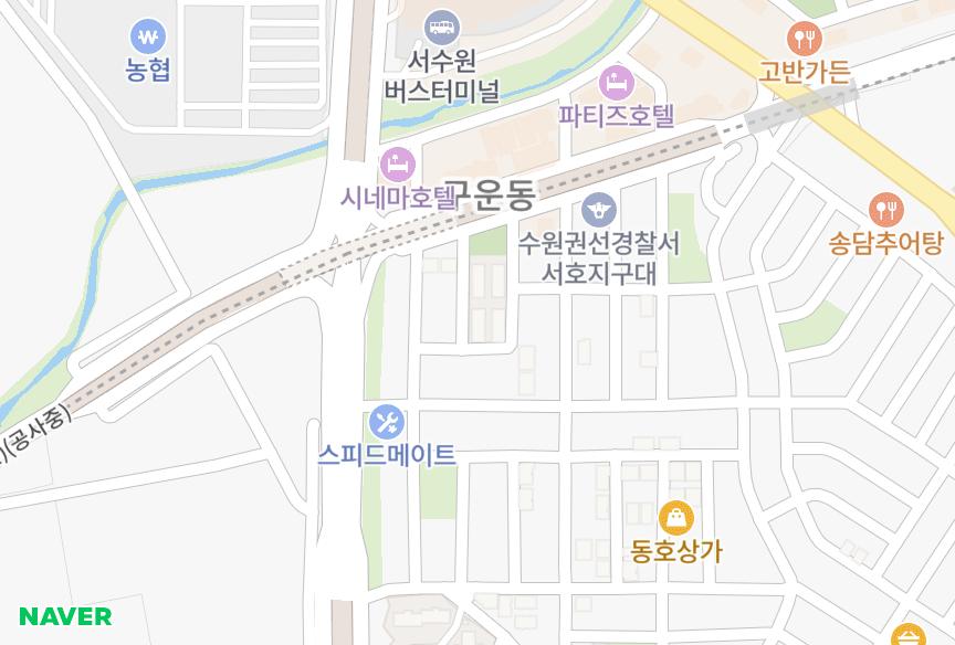 경기도 수원시 권선구 구운동 가림29차104동 위치·실거래 시세 지도