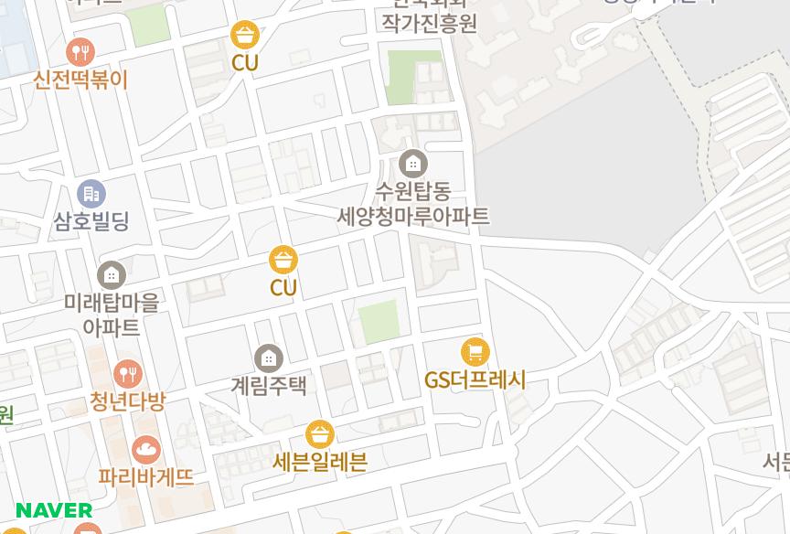 경기도 수원시 권선구 탑동 금광 위치·실거래 시세 지도
