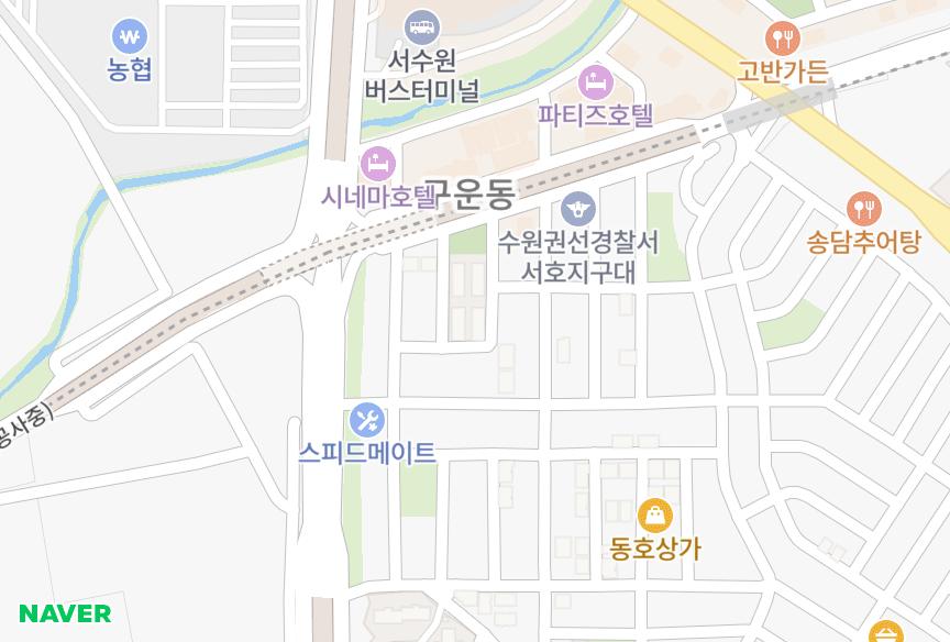 경기도 수원시 권선구 구운동 가림29차102동 위치·실거래 시세 지도