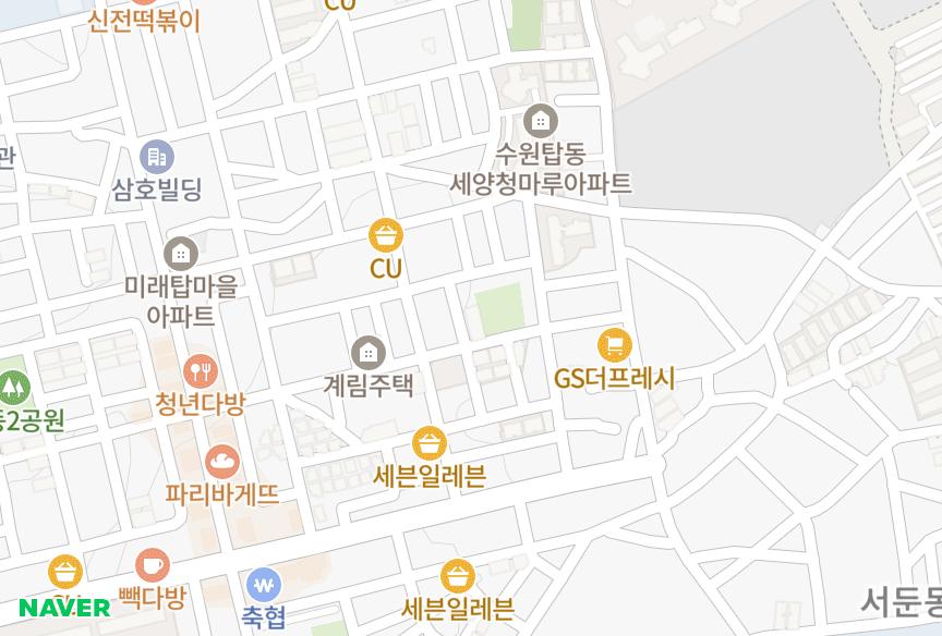 경기도 수원시 권선구 탑동 태양빛 위치·실거래 시세 지도