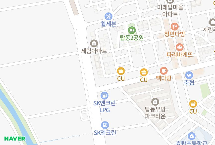경기도 수원시 권선구 탑동 탑가림20차 위치·실거래 시세 지도