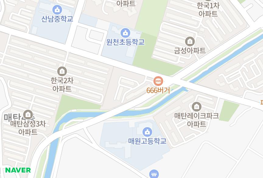 경기도 수원시 영통구 매탄동 백자 위치·실거래 시세 지도