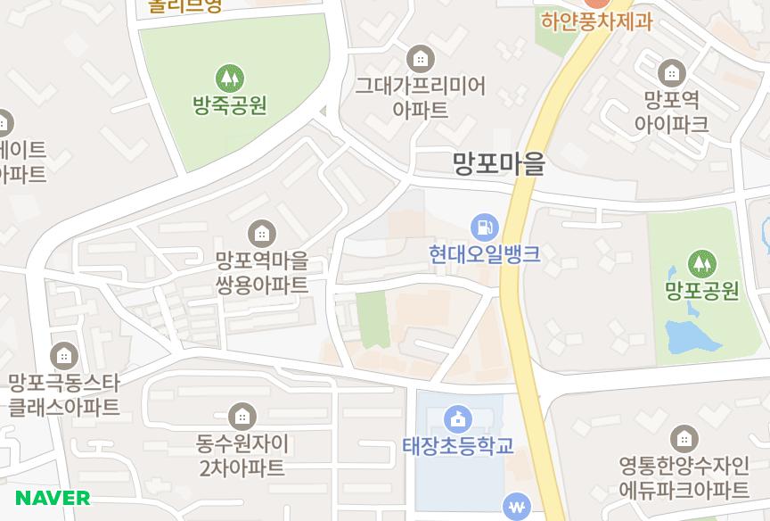 경기도 수원시 영통구 망포동 세흥 위치·실거래 시세 지도