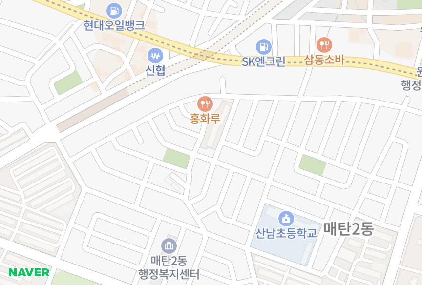 경기도 수원시 영통구 매탄동 희성연인 위치·실거래 시세 지도