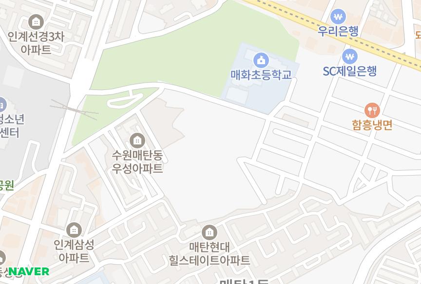 경기도 수원시 영통구 매탄동 성신 위치·실거래 시세 지도