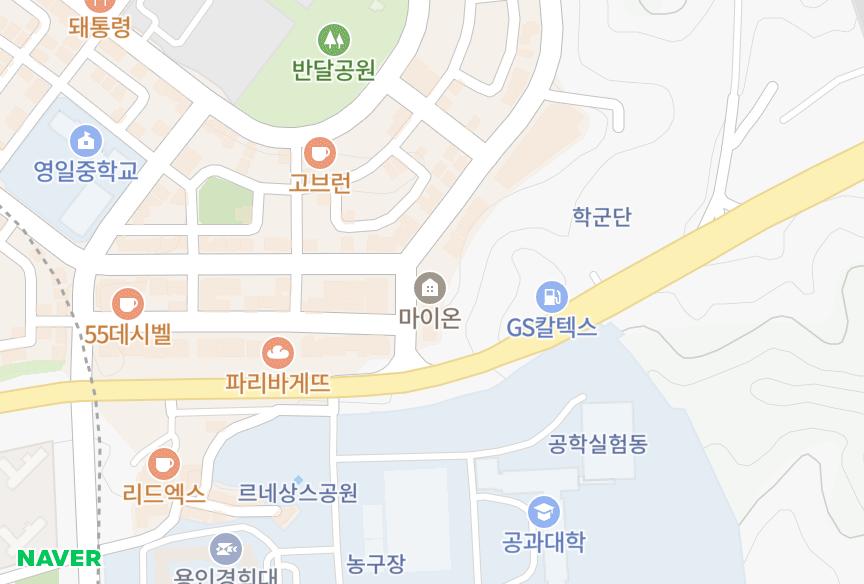 경기도 수원시 영통구 영통동 myown 위치·실거래 시세 지도