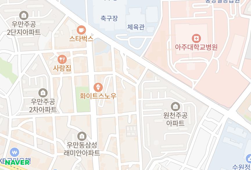 경기도 수원시 영통구 원천동 수양 위치·실거래 시세 지도