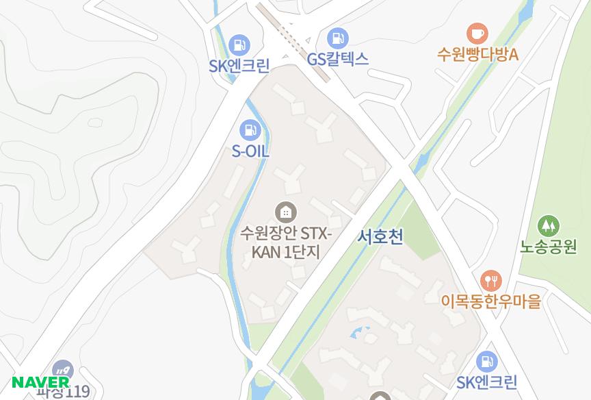 경기도 수원시 장안구 이목동 수원장안STX칸1단지 위치·실거래 시세 지도
