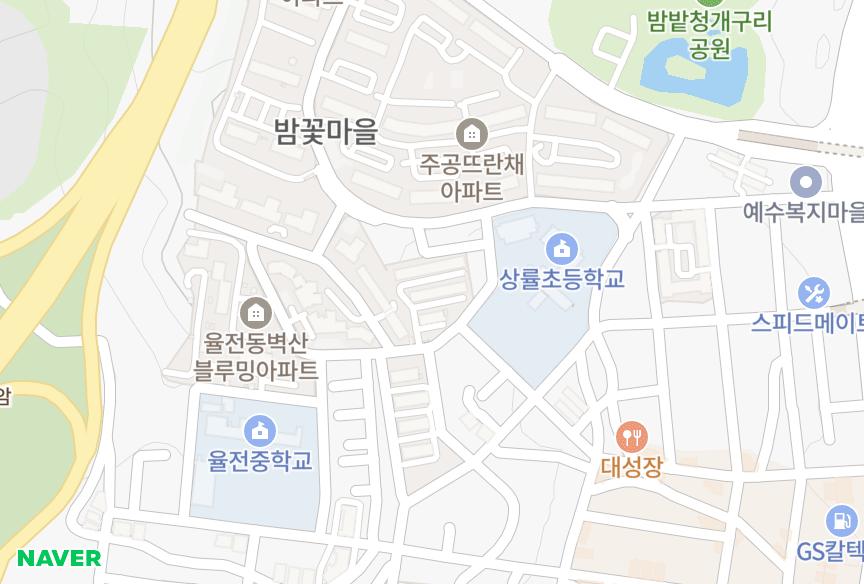 경기도 수원시 장안구 율전동 장미6차 위치·실거래 시세 지도