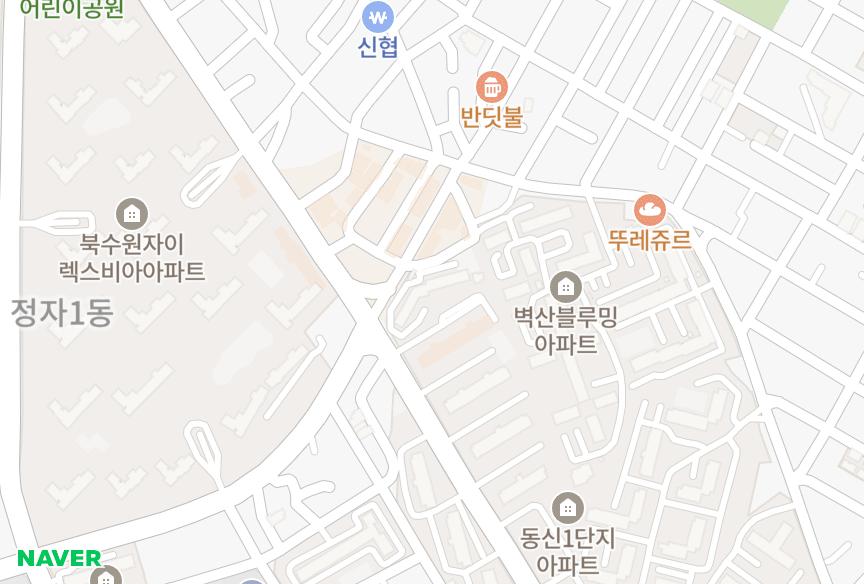 경기도 수원시 장안구 정자동 동남타운 위치·실거래 시세 지도