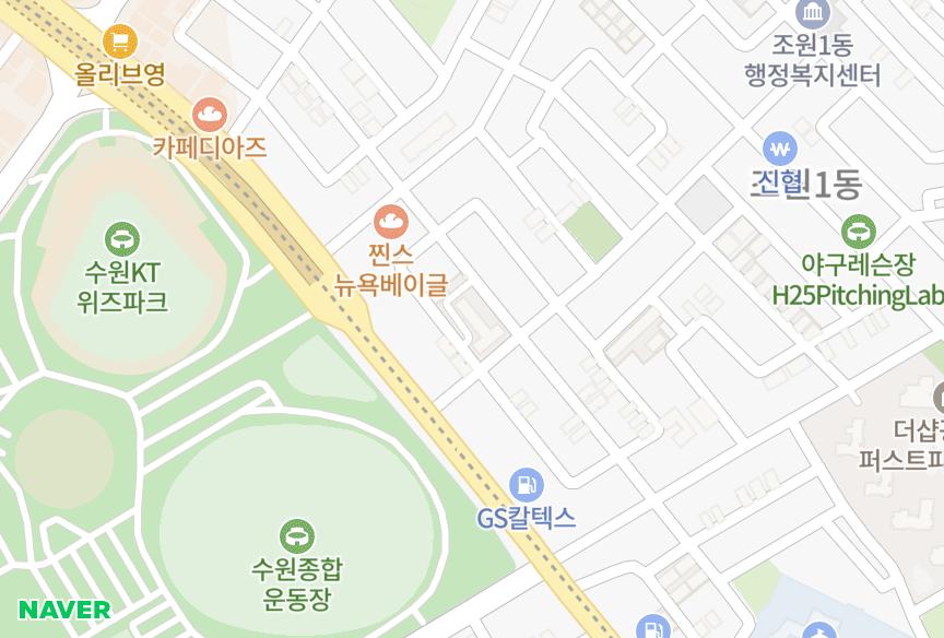 경기도 수원시 장안구 조원동 화성 위치·실거래 시세 지도