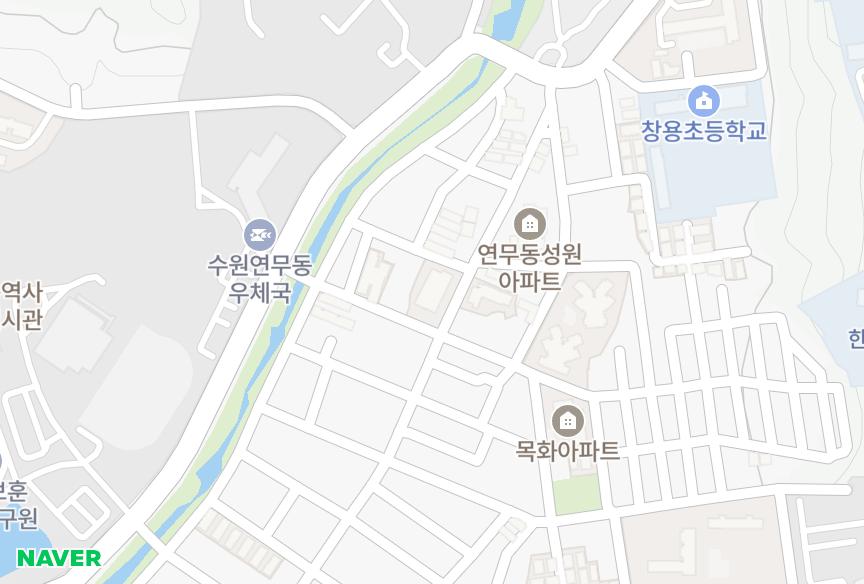 경기도 수원시 장안구 연무동 유천프라자 위치·실거래 시세 지도
