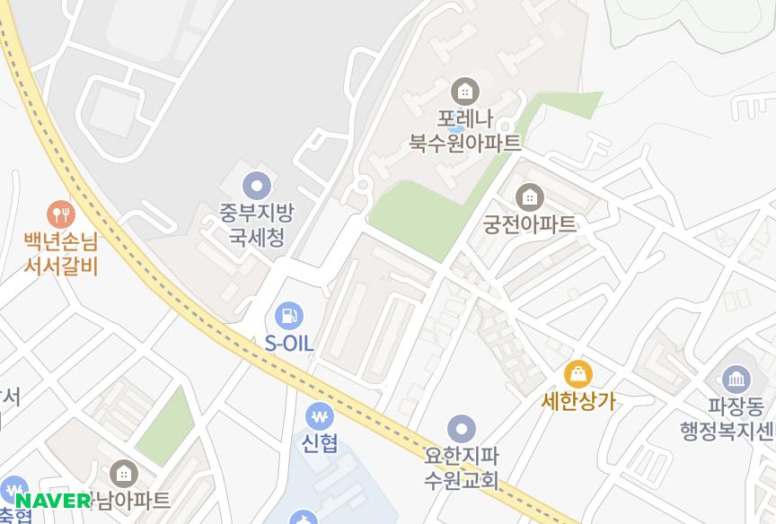 경기도 수원시 장안구 파장동 동진 위치·실거래 시세 지도